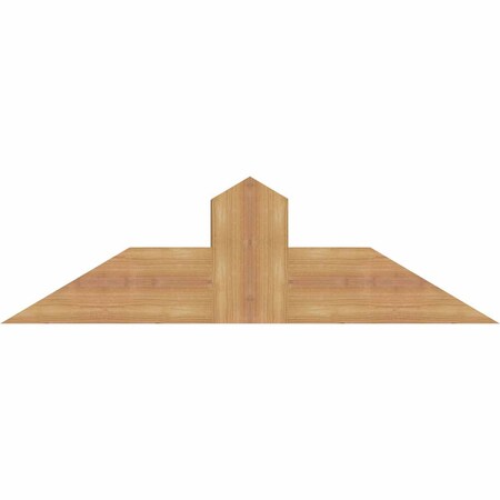 Ekena Millwork Portland Smooth Timber Gable Bracket, Western Red Cedar, 36"W x 10"H x 3 1/2"D x 5 1/2"F, 7/12 Pitch GBW036X10X0406POR00SWR